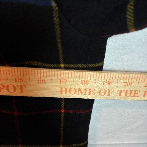 Jones New York Womens Plaid Wool Cropped Peacoat Jacket Size 4 - Picture 13 of 16